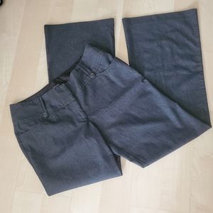 Maurices  Charcoal Pinstriped Wide Leg Dress Pants Size 7/8